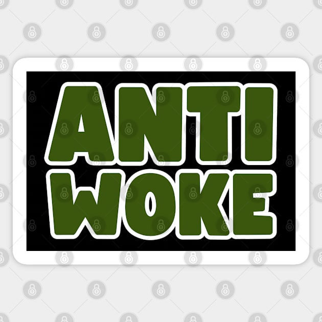 Anti Woke Sticker by la chataigne qui vole ⭐⭐⭐⭐⭐